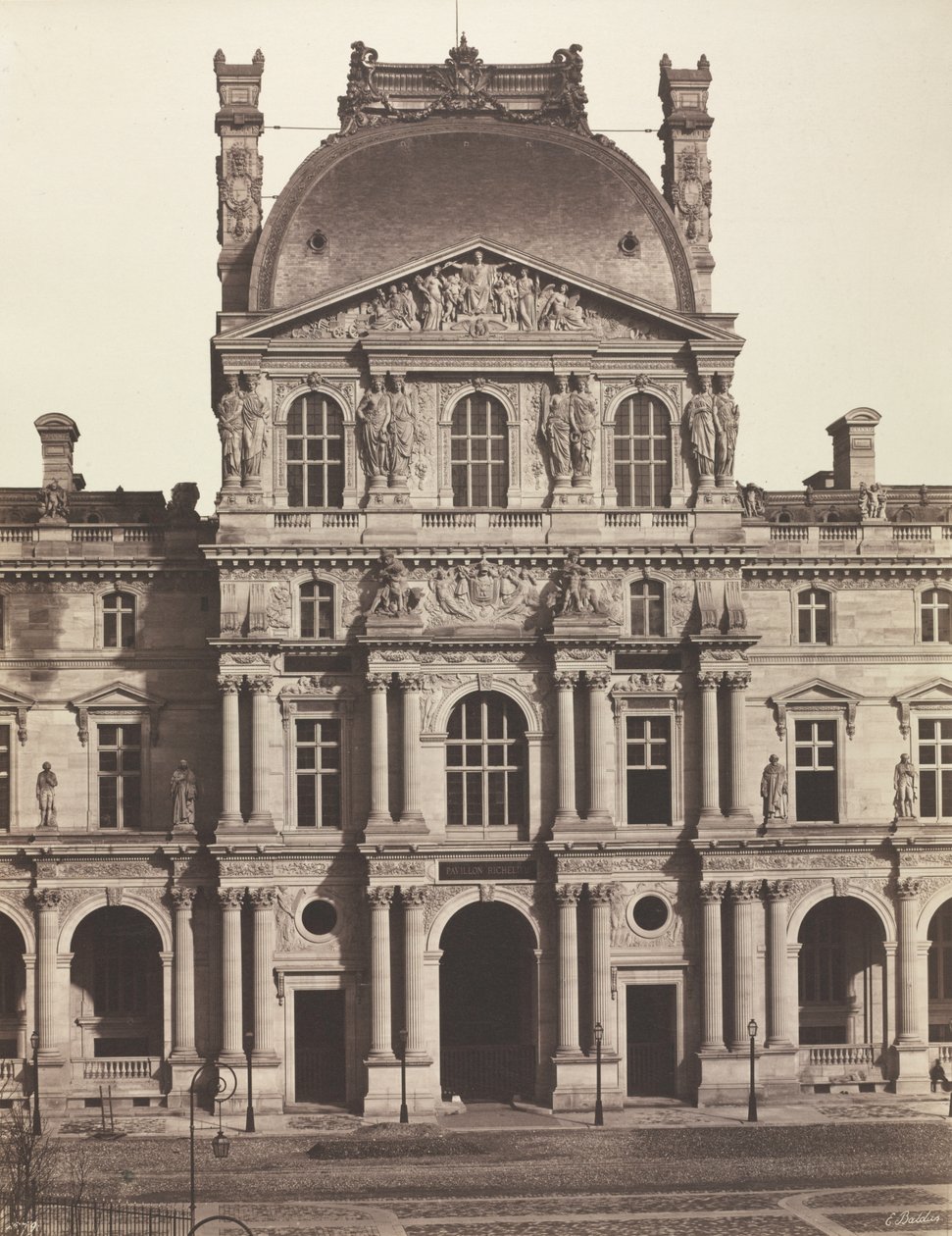 Pavillon Richelieu, Louvre, Paris af Unknown artist
