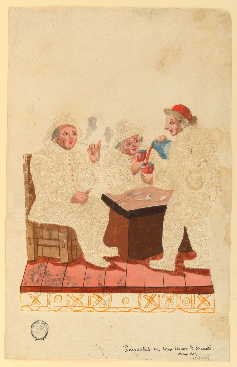 Bønder i en kabaret af Unknown artist