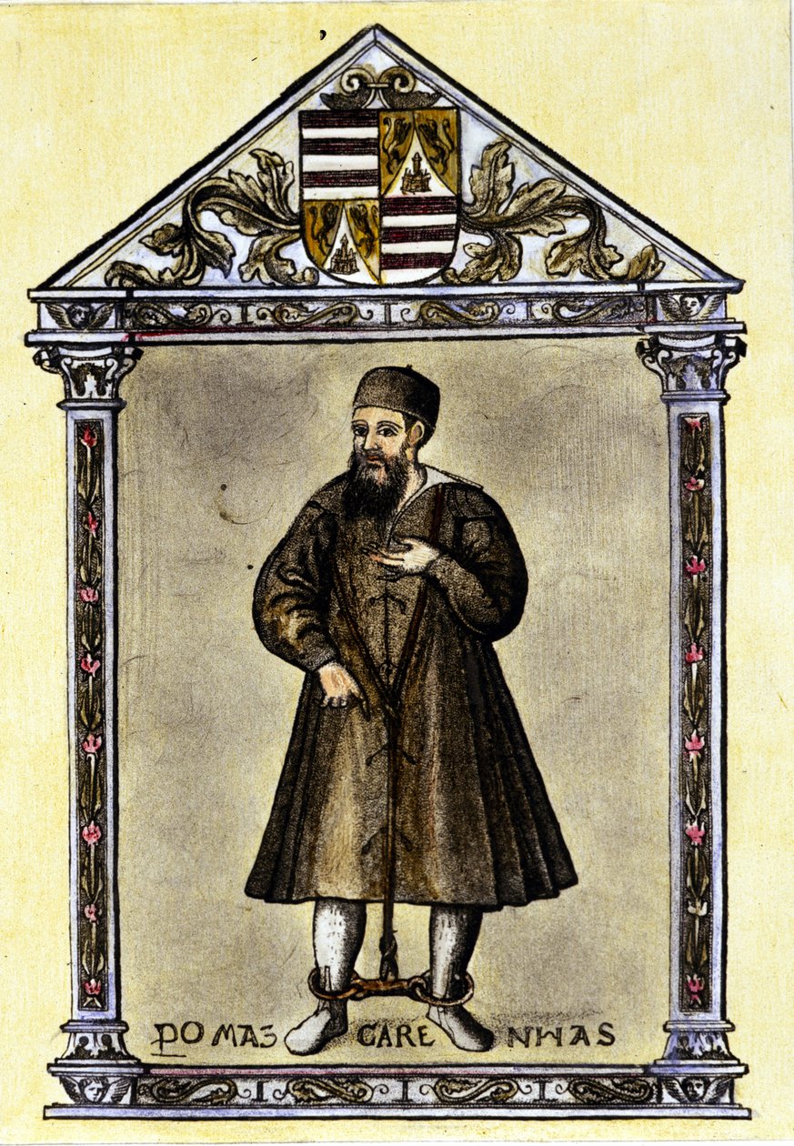 Pedro Mascarenhas (portugisisk navigatør) lænket. af Unknown artist