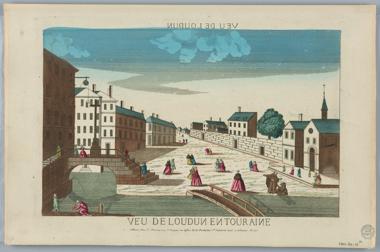 Peep-show, Veu de Londun i Touraine af Unknown artist