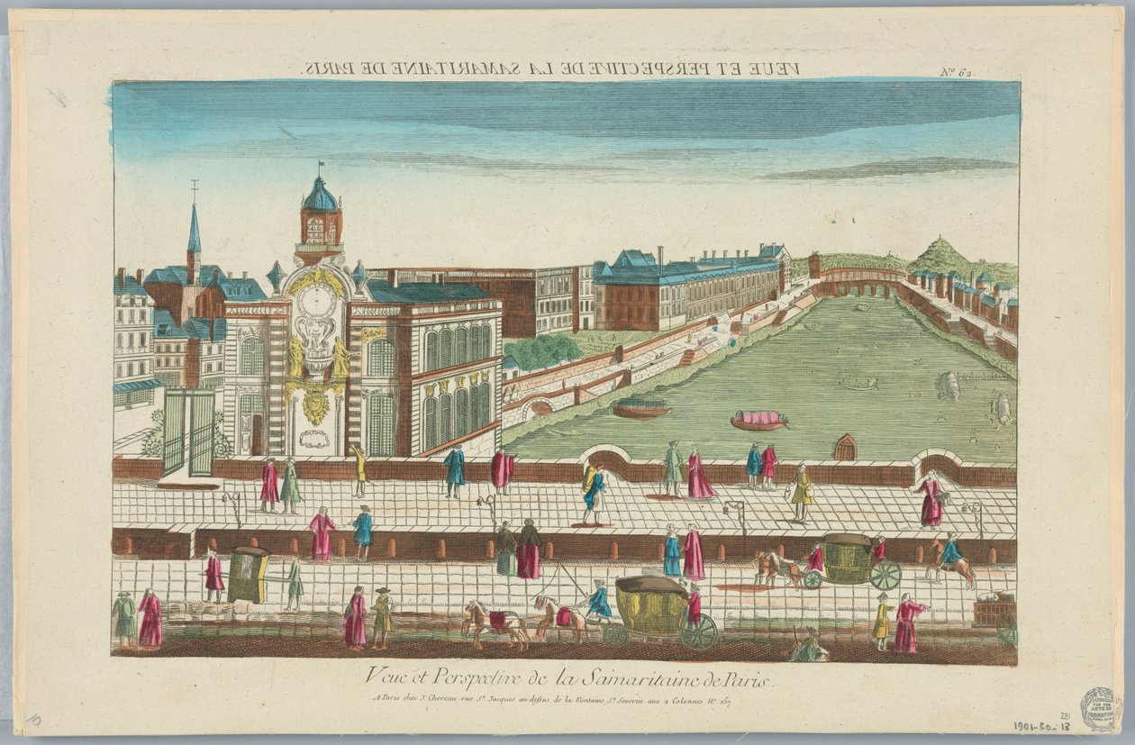 Peep-show, udsigt og perspektiv af Samaritaine i Paris, nr. 62 af Unknown artist