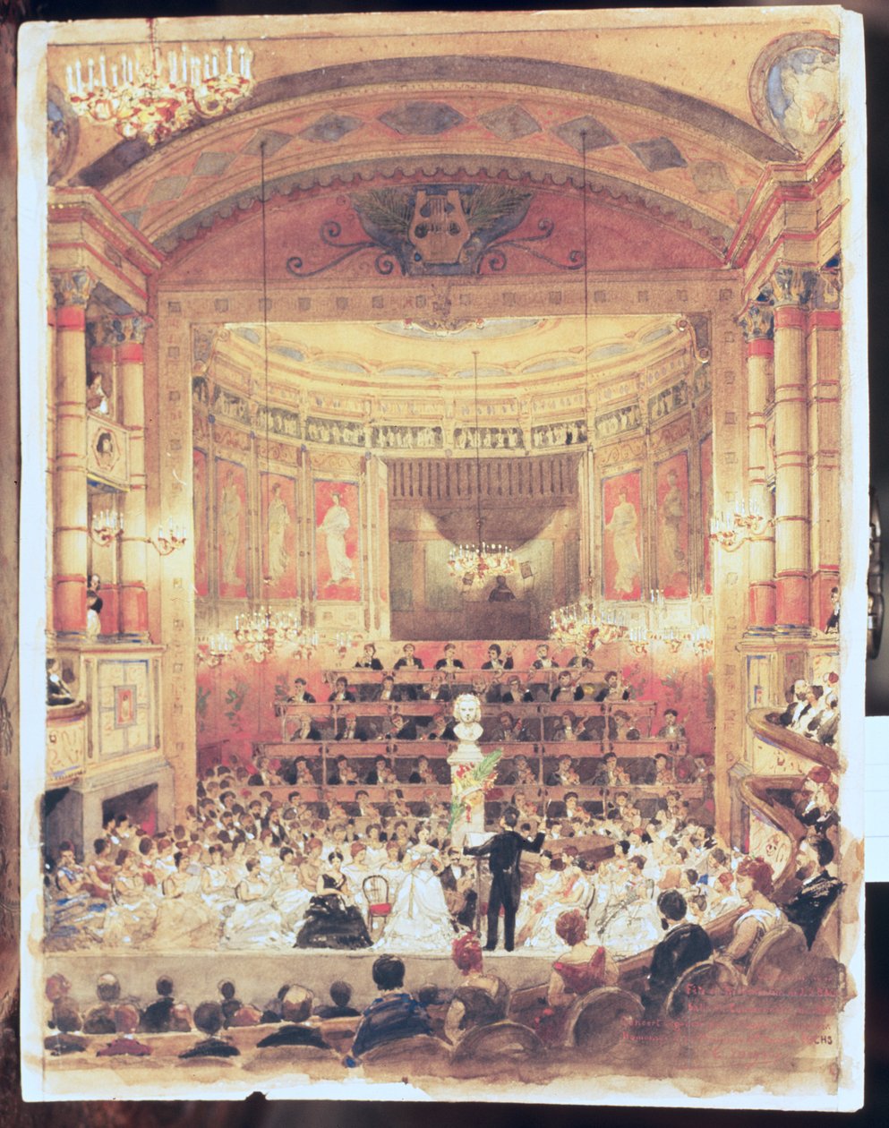 Opførelse af Bachs Passionen i det gamle konservatorium af Unknown artist