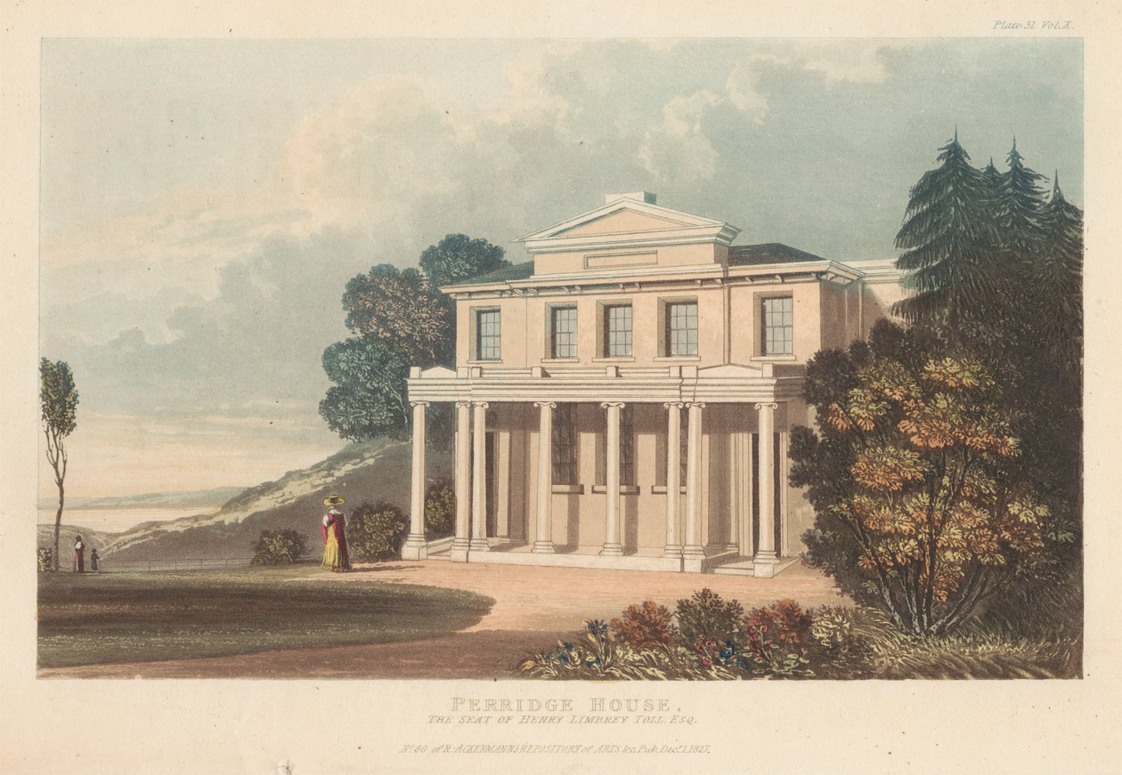 Perridge House: Sædet for Henry Limbrey Toll, Esq. af Unknown artist