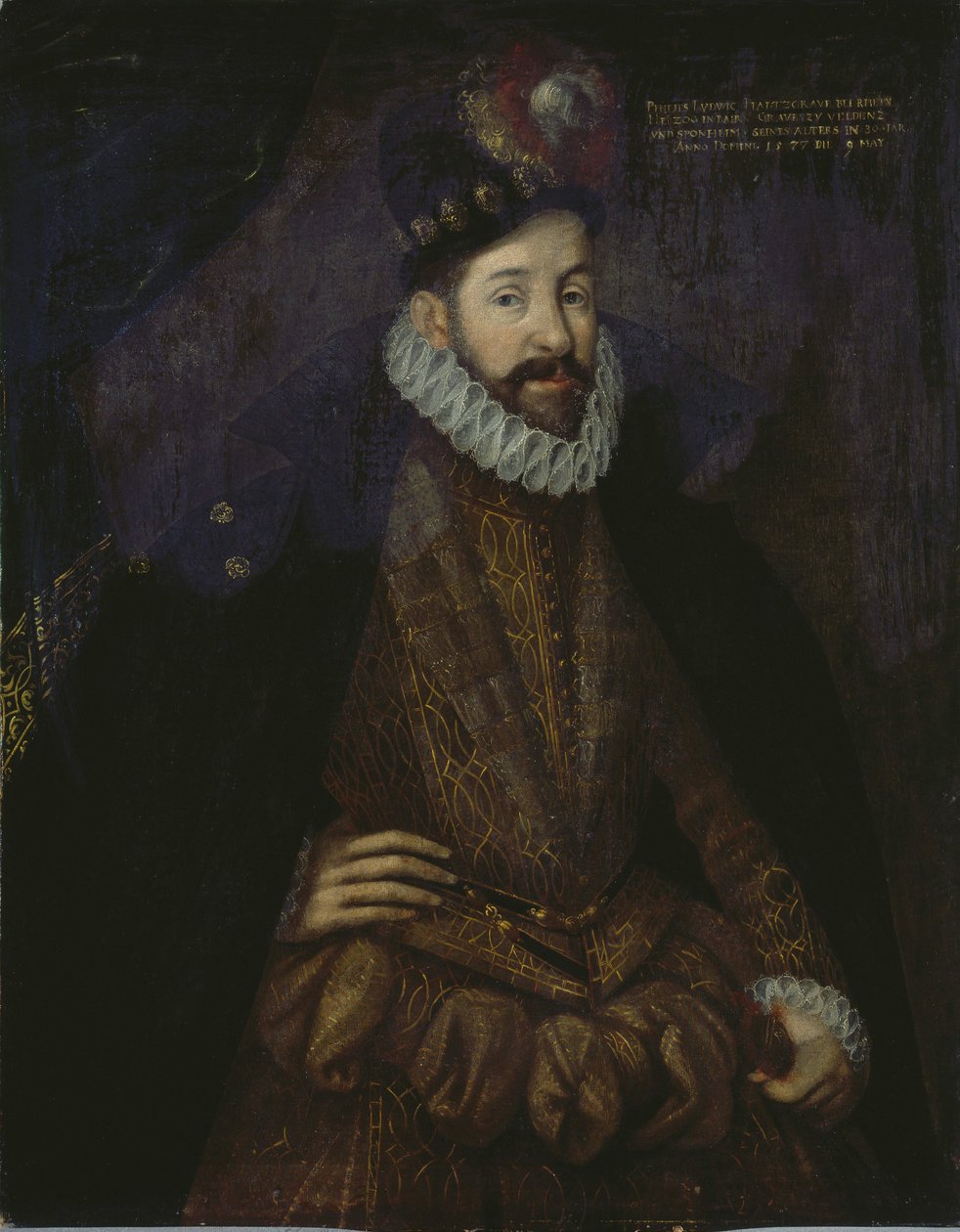 Philippe Louis de Neubourg - (Philippe-Louis de Neubourg) - Portræt af Philipp Ludwig (1547-1614), hertug af Pfalz-Neuburg, Anonym . olie på lærred af Unknown artist