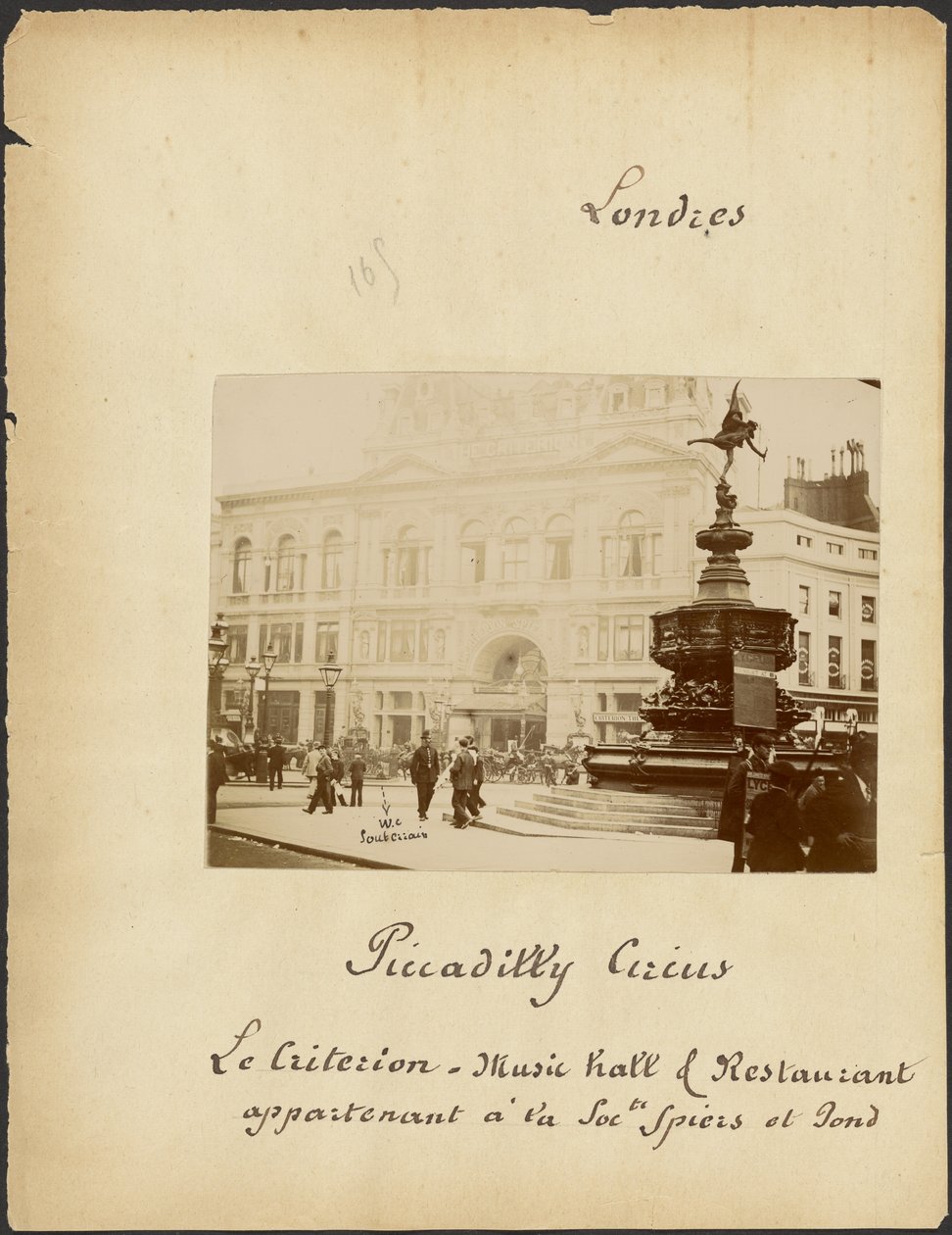 [Piccadilly Circus og Criterion Theatre] af Unknown artist