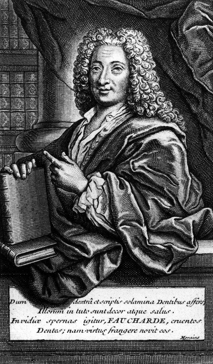 Pierre FAUCHARD (1678-1761) fransk kirurg og tandlæge. af Unknown artist