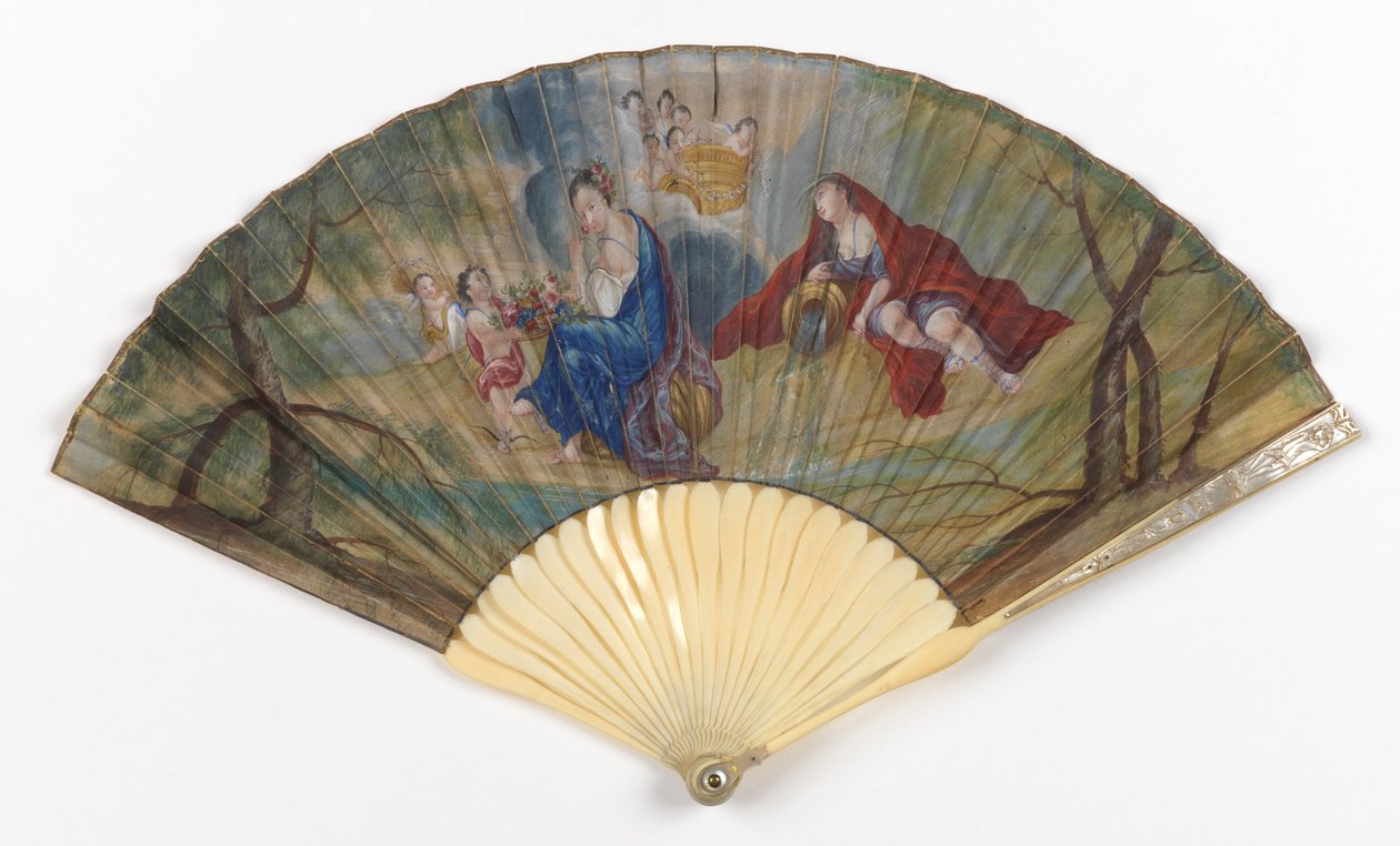 Plisseret ventilator af Unknown artist