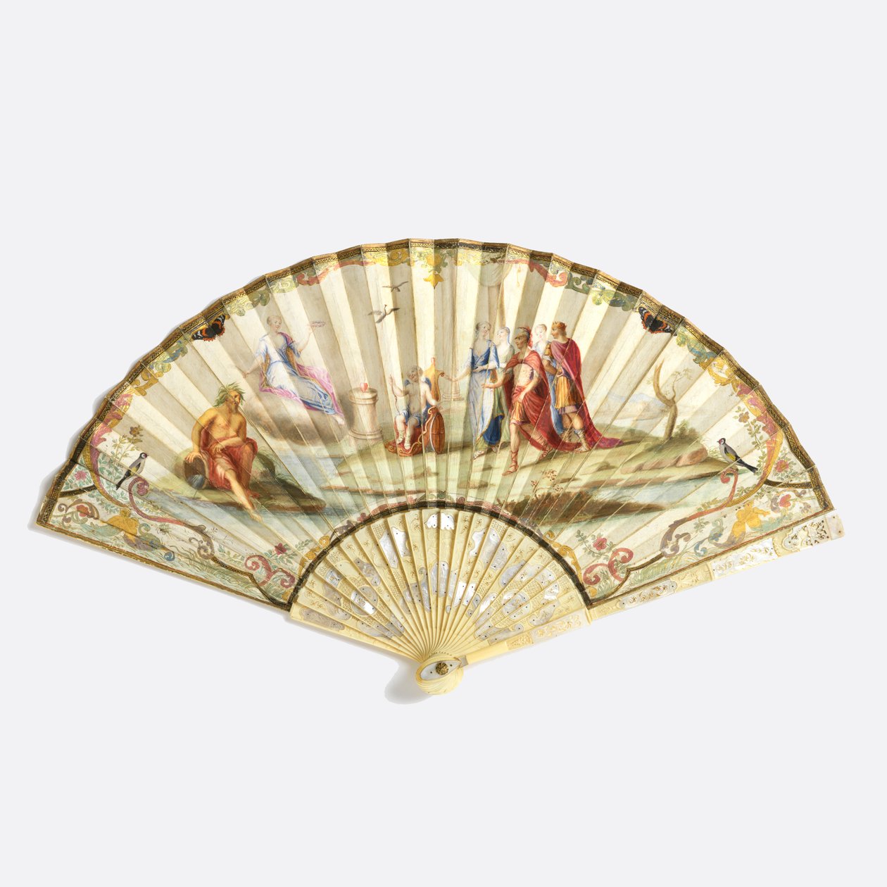 Plisseret ventilator af Unknown artist
