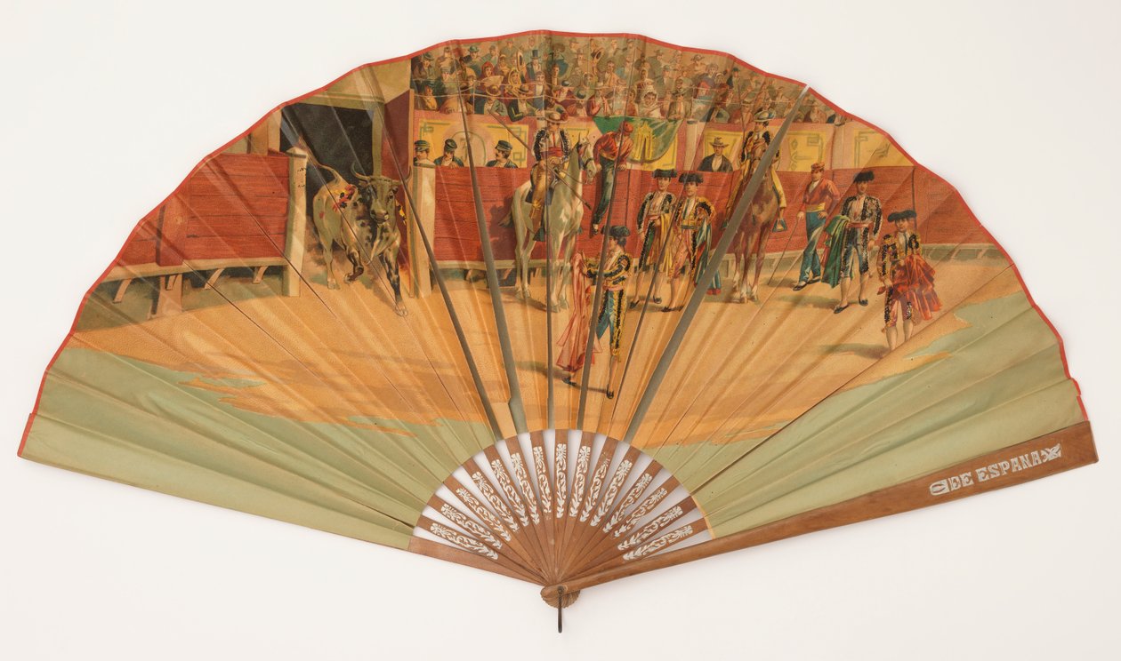 Plisseret ventilator af Unknown artist