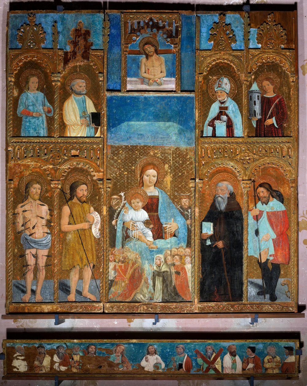 Polyptykon af Jomfru Maria af Unknown artist