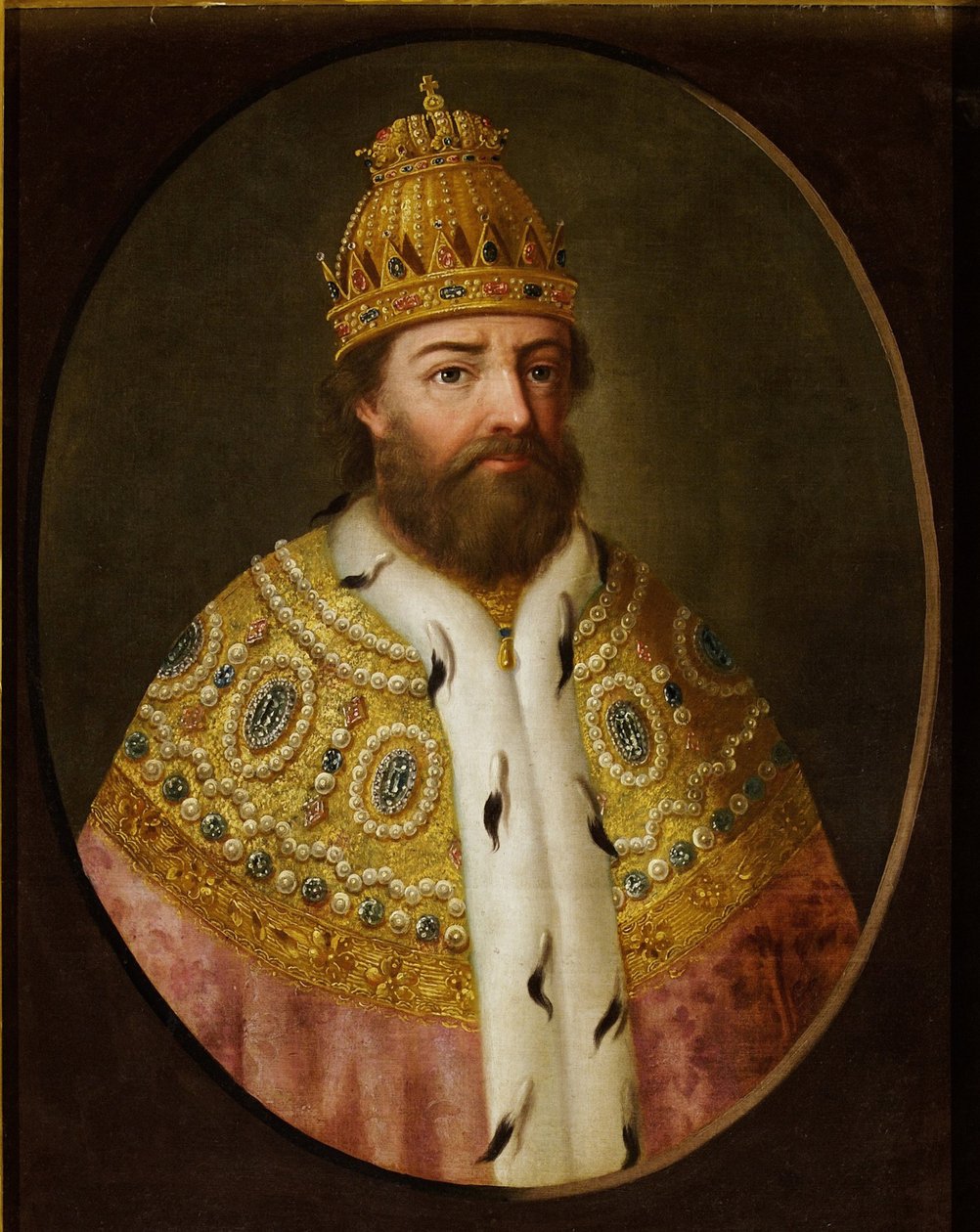 ""Portræt af Boris Godunov (Godounov) (vers 1551-1605), tsar de Russie"" Olie på lærred Tidligt 1700-tal. Museum: Statens historiske museum, Moskva af Unknown artist