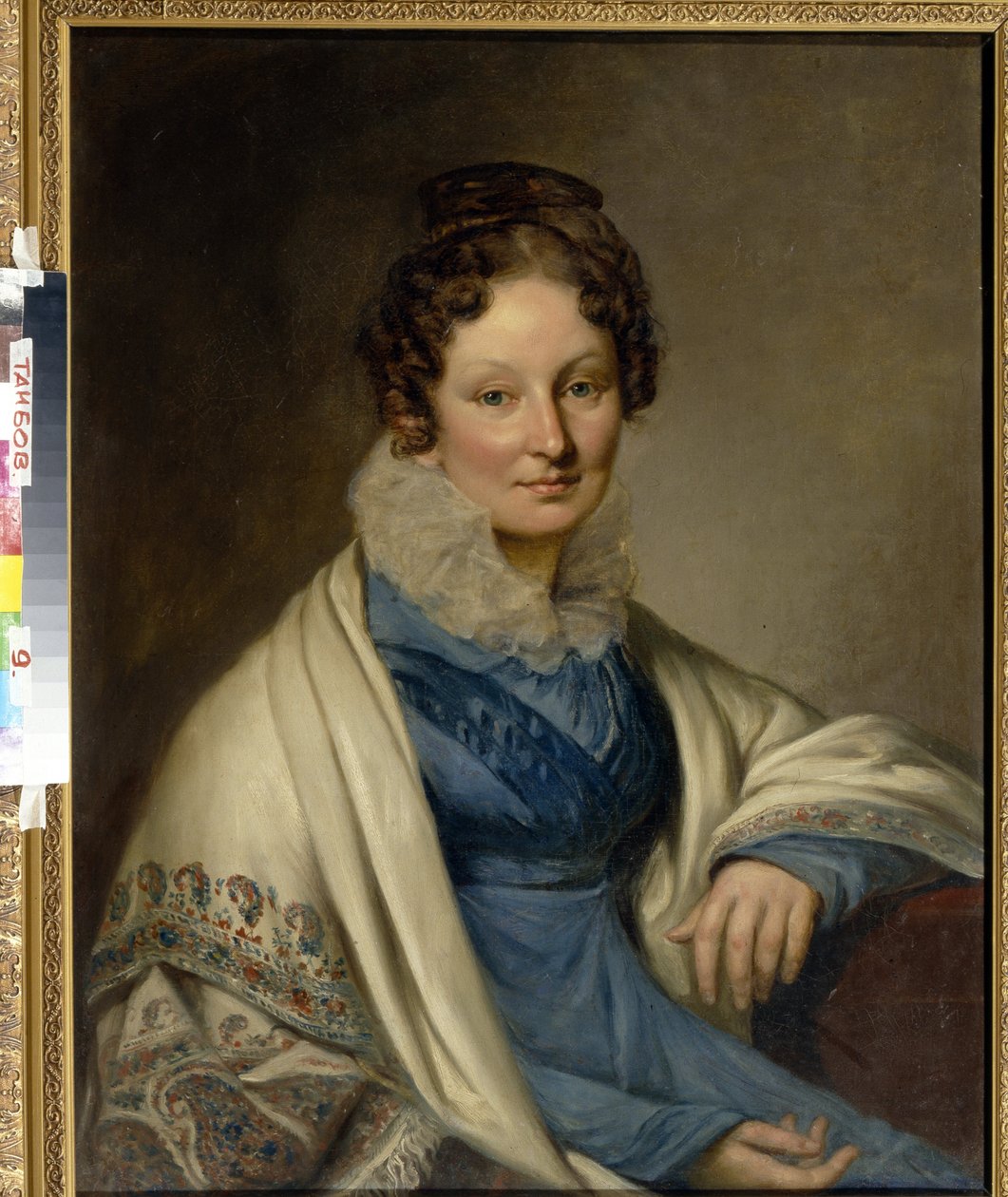 Portræt af Sofia Ivanovna Boratinskaya (ikke Baryshnikova af Unknown artist