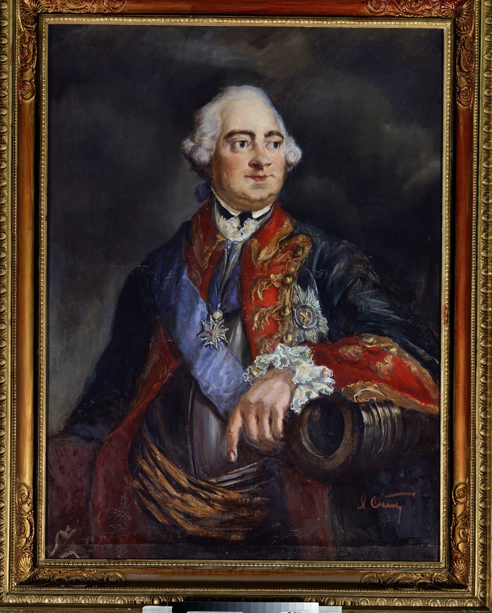 Portræt af matematikeren Leonard Euler (1707-1783) (Portræt af matematikeren Leonhard Euler). Anonymt maleri. Olie på lærred, 79 x 69,5 cm af Unknown artist