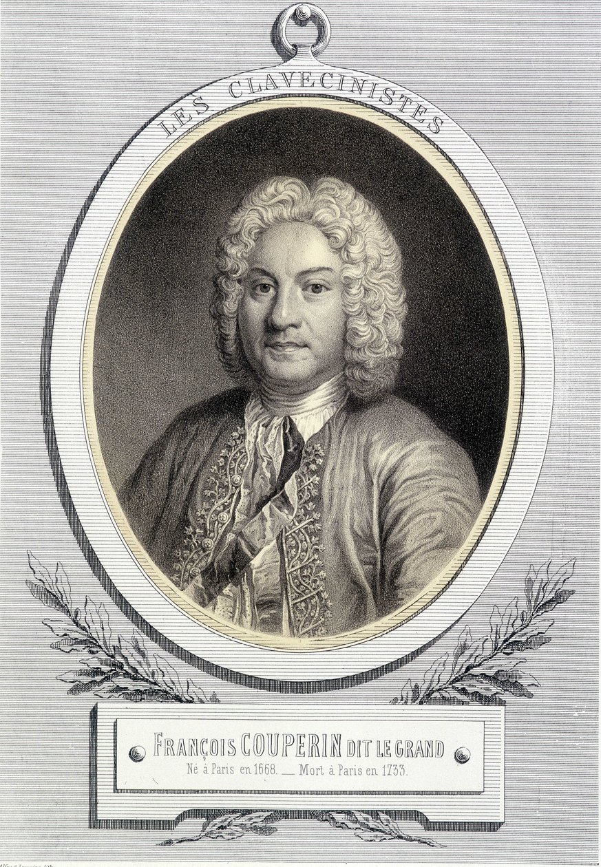 Portræt i medaljon af François Couperin dit Le Grand, n.d. 19. s. af Unknown artist