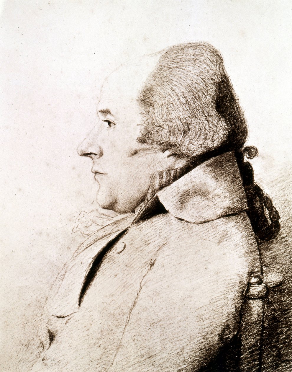 Portræt af admiral William Bligh (1754 - 1817), navigatør og opdagelsesrejsende, opdagede han Bounty-øerne. af Unknown artist