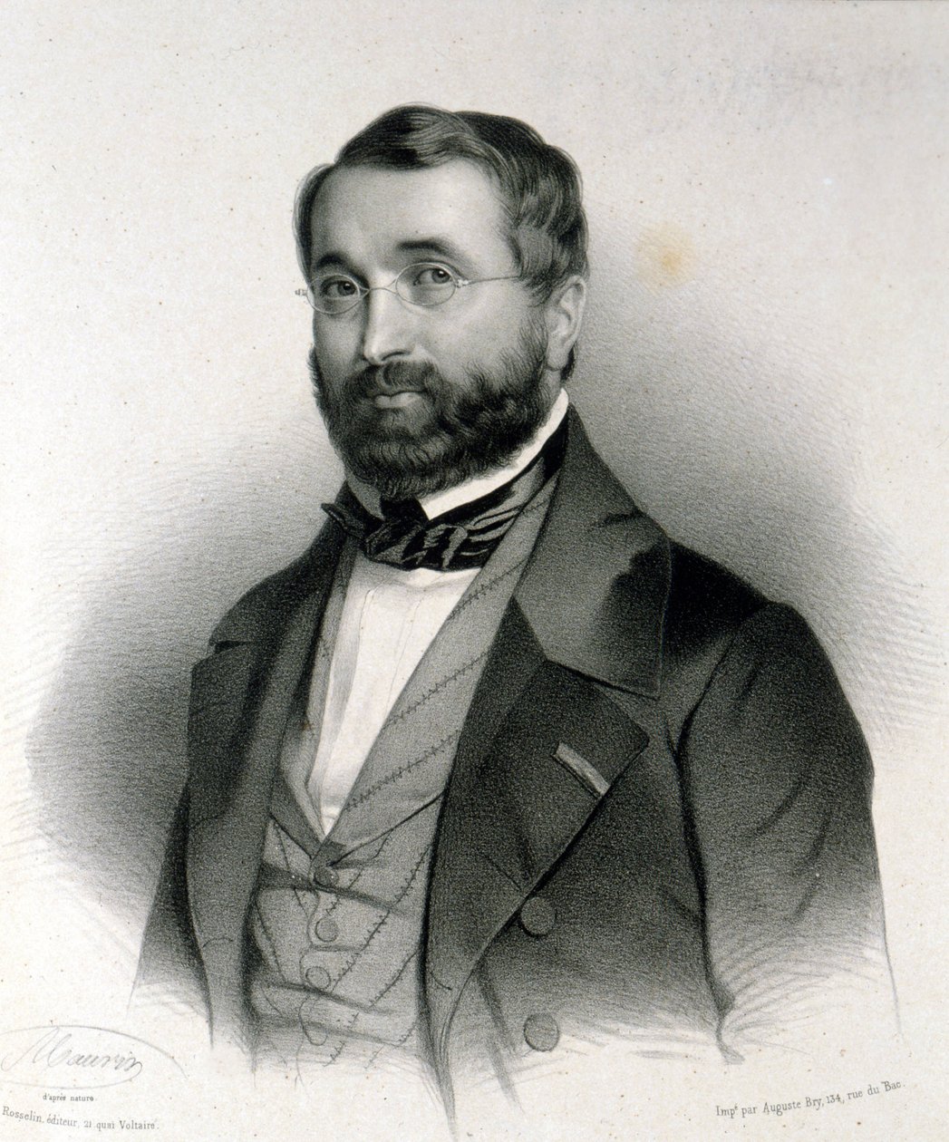 Portræt af Adolphe Adam (1803 - 1856), fransk komponist. af Unknown artist