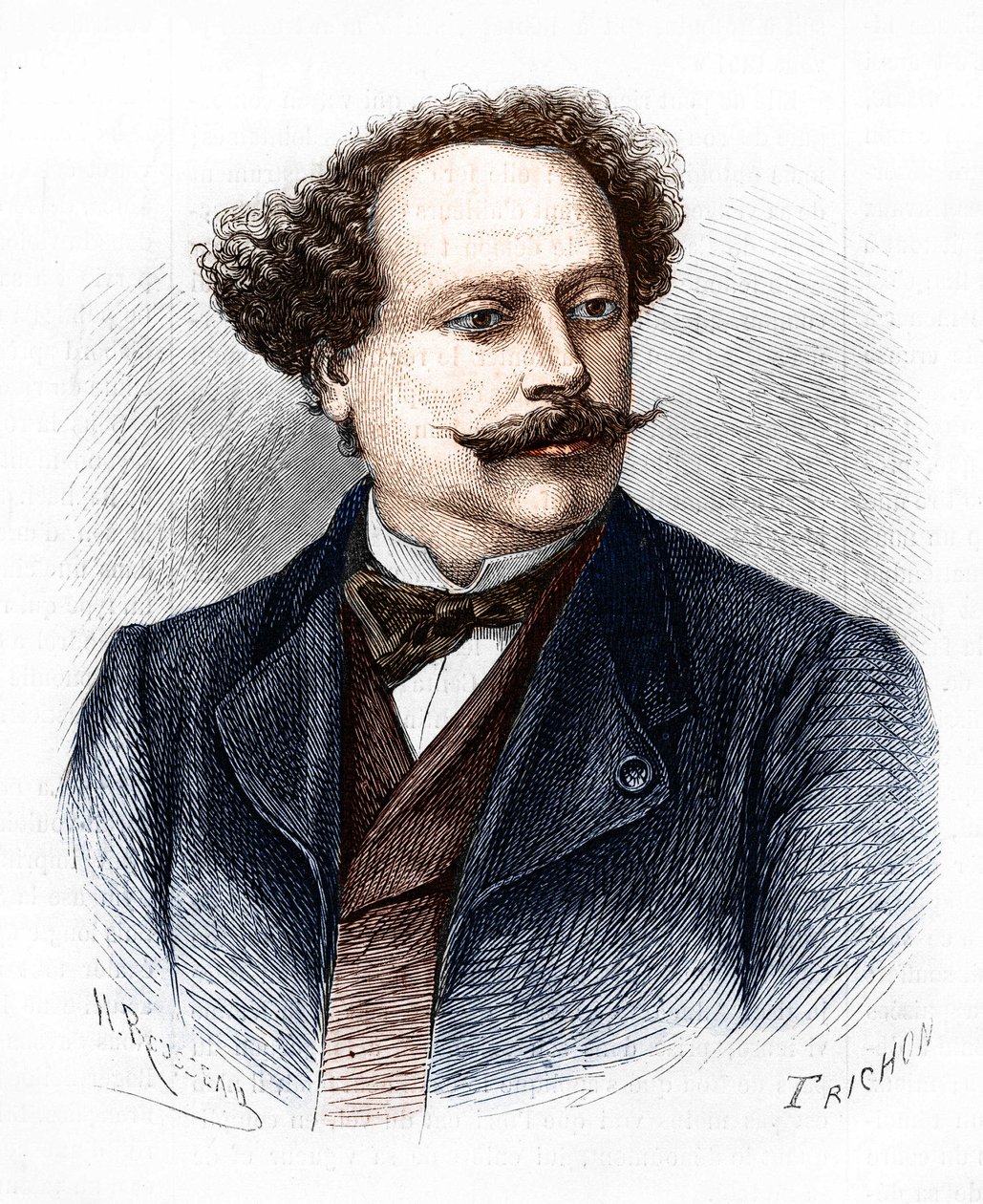 Portræt af Alexandre Dumas Jr. (1824-1895), fransk forfatter. af Unknown artist