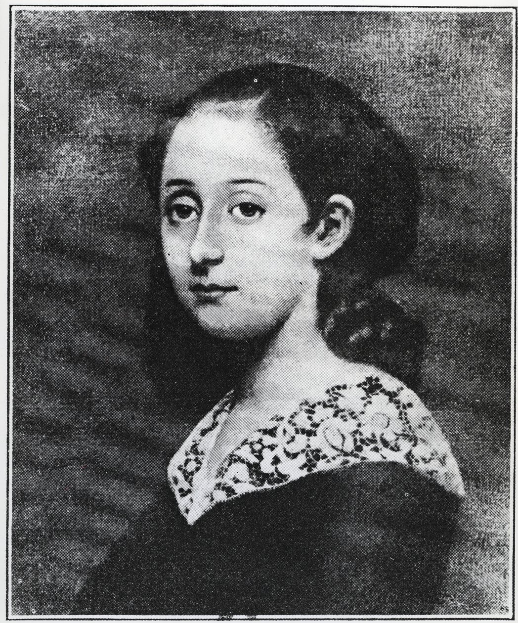 Portræt af Aline Chazal-Tristan af Unknown artist