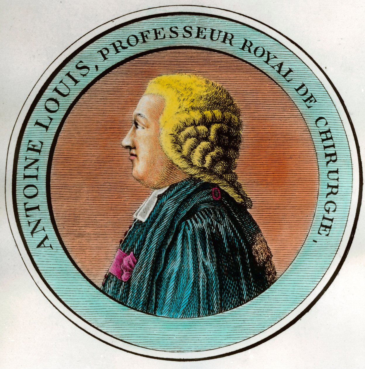 Portræt af Antoine Louis (1723-1792) Kongelig professor i kirurgi, sekretær for Royal Academy of Surgery Gravering af det 18. århundredes privatsamling af Unknown artist