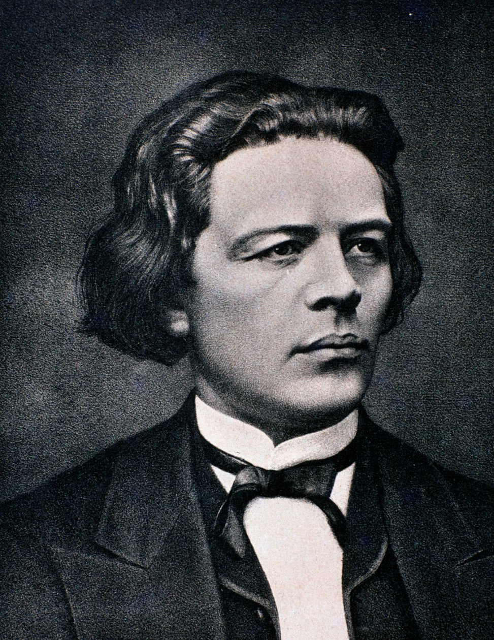 Portræt af Anton Rubinstein (gravering) af Unknown artist