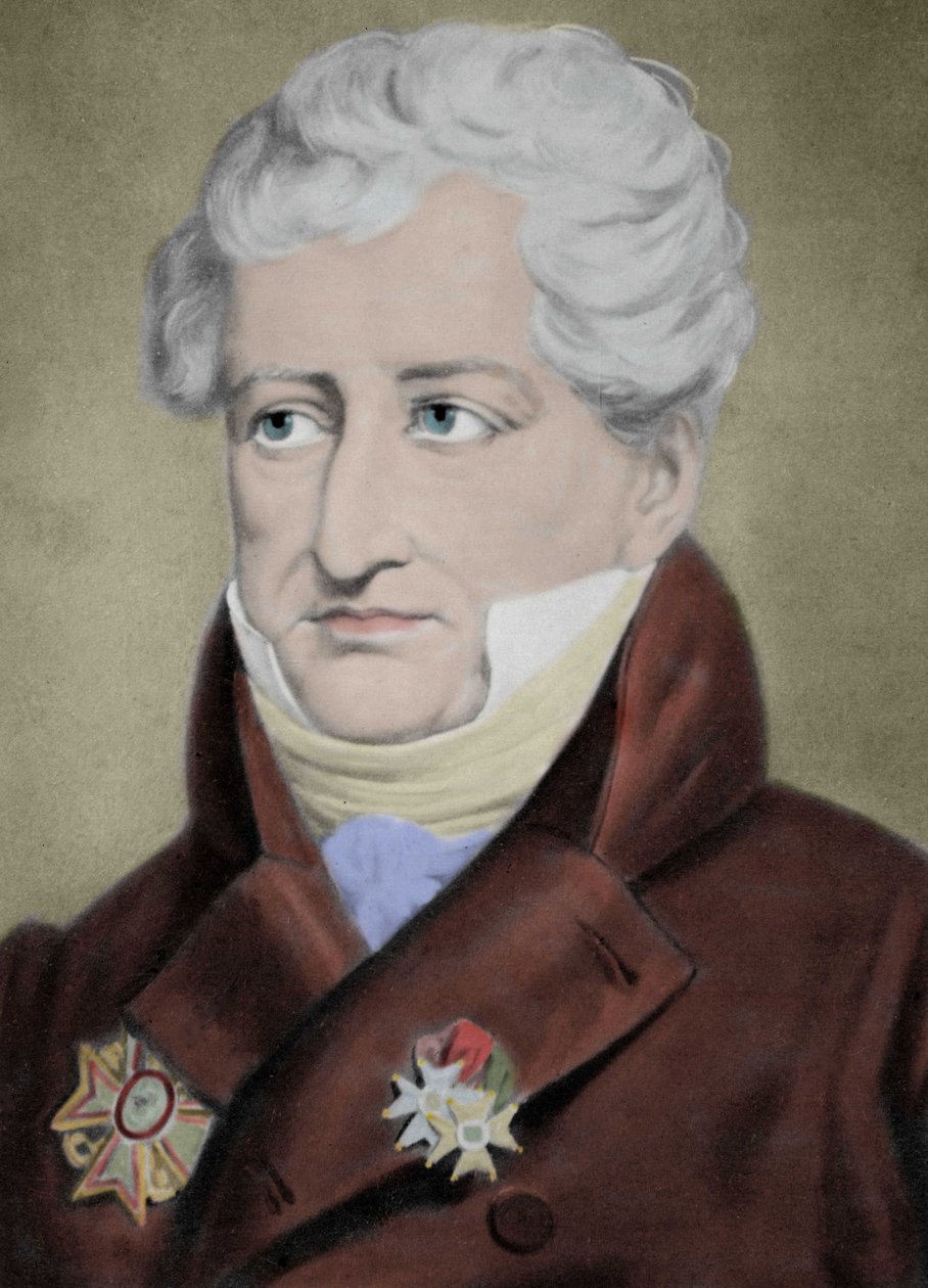 Portræt af baron Georges Cuvier (1769-1832), fransk naturforsker. af Unknown artist