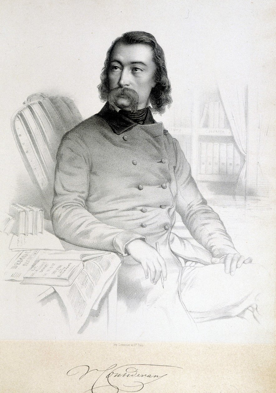 Portræt af Barthelemy Prosper Enfantin, kendt som Fader Enfantin (1796-1864), Saint Simonien (Saint Simonien) af Unknown artist