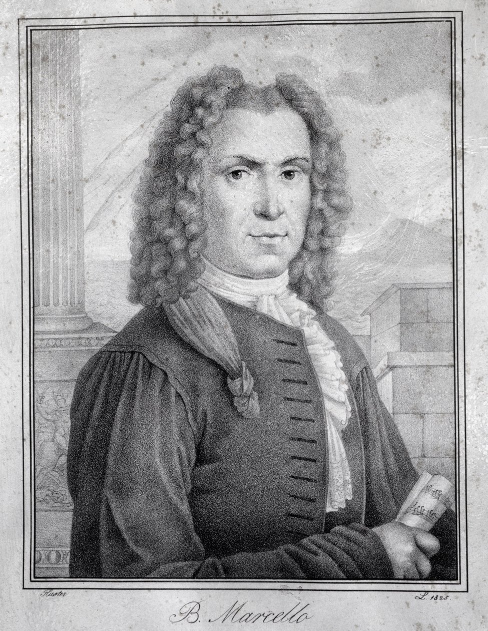 Portræt af Benedetto Marcello (gravering) af Unknown artist