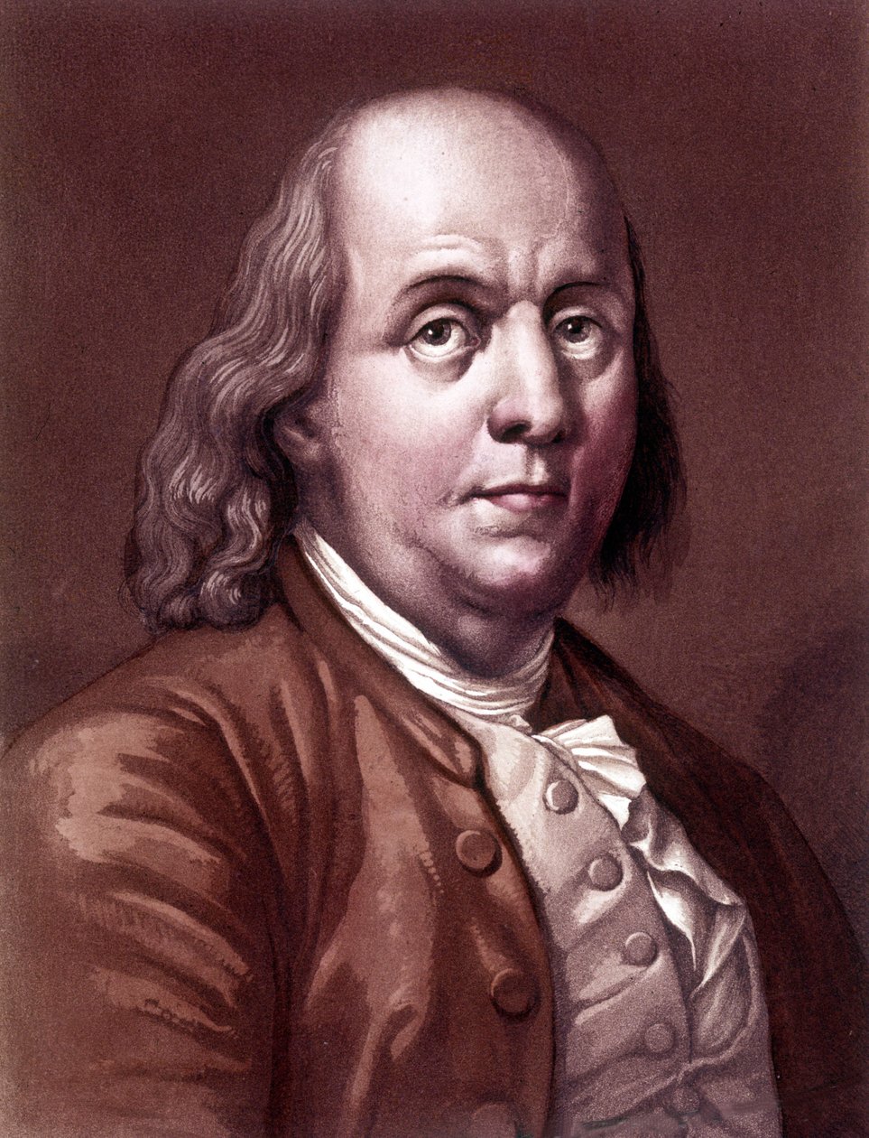 Portræt af Benjamin Franklin (1706-1790), amerikansk filosof, fysiker og ambassadør. af Unknown artist