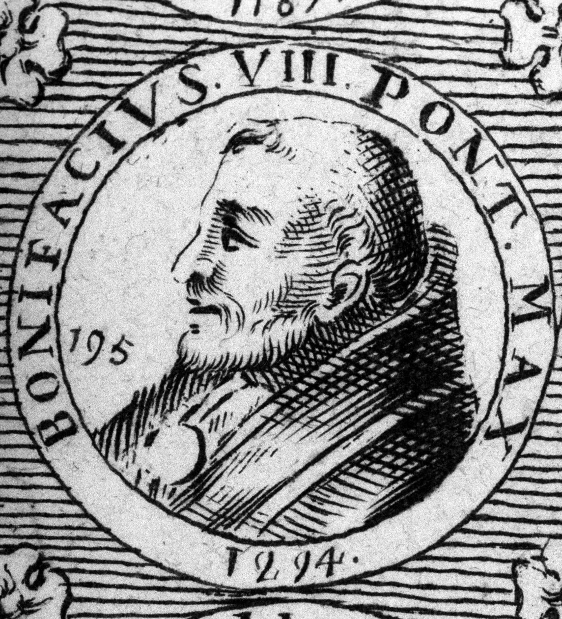 Portræt af Boniface VIII (Benedetto Caetani dit Boniface VIII af Unknown artist