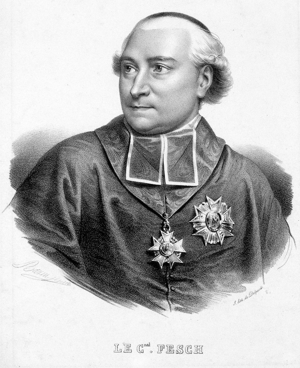 Portræt af kardinal Joseph Fesch, onkel til Napoleon Bonaparte (1763-1839). af Unknown artist