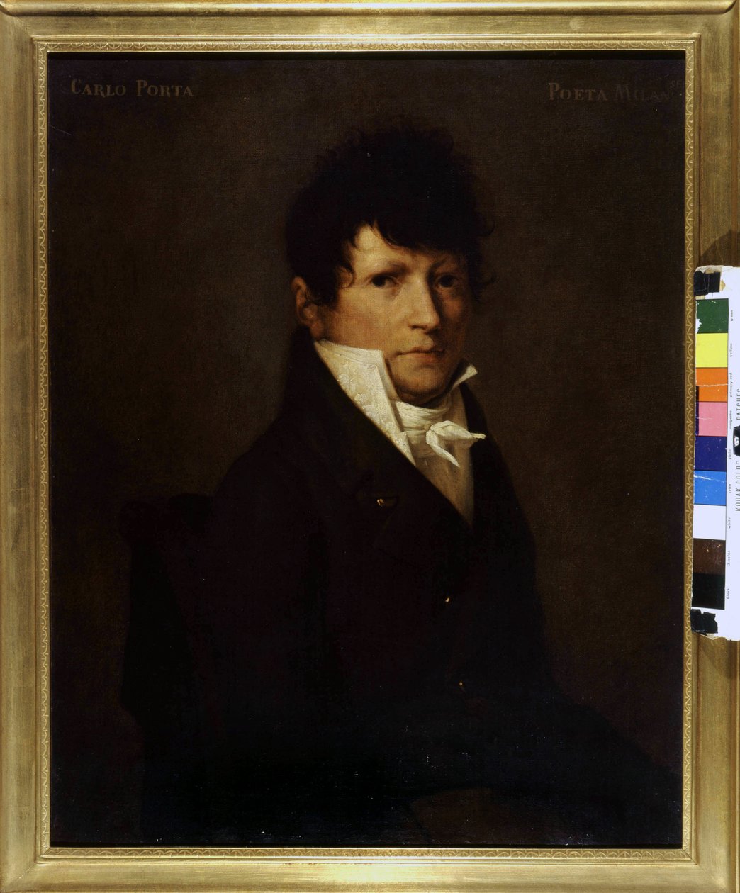 Portræt af Carlo Porta (1775-1821). 1800-tals maleri. Museo de Milan. af Unknown artist