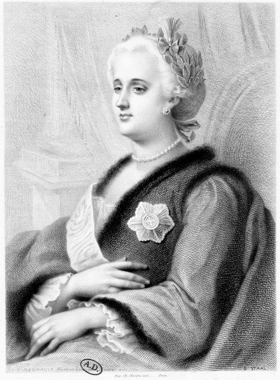 Portræt af Catherine II af Rusland af Unknown artist