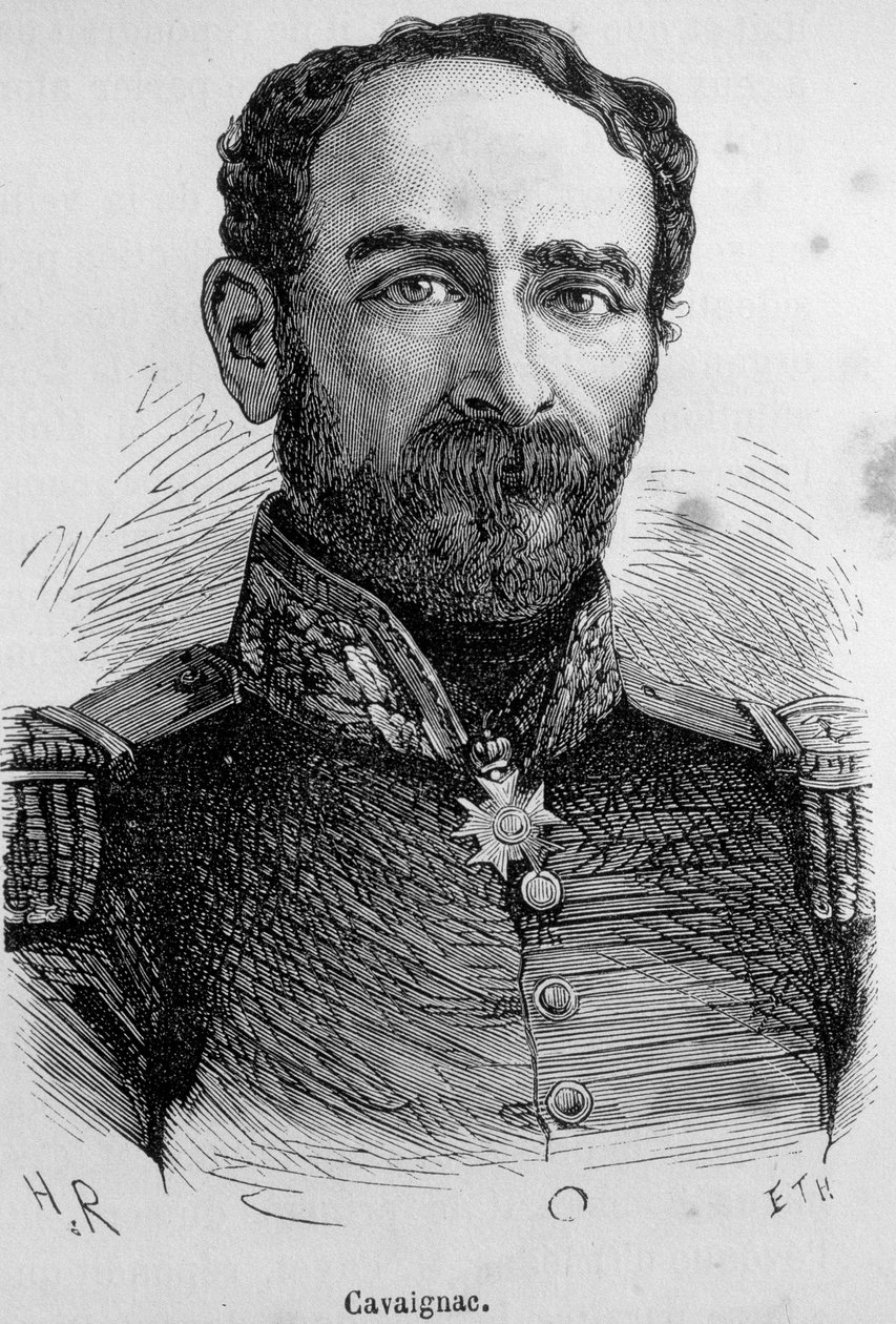 Portræt af Cavaignac (1802-1857), fransk politiker og general af Unknown artist