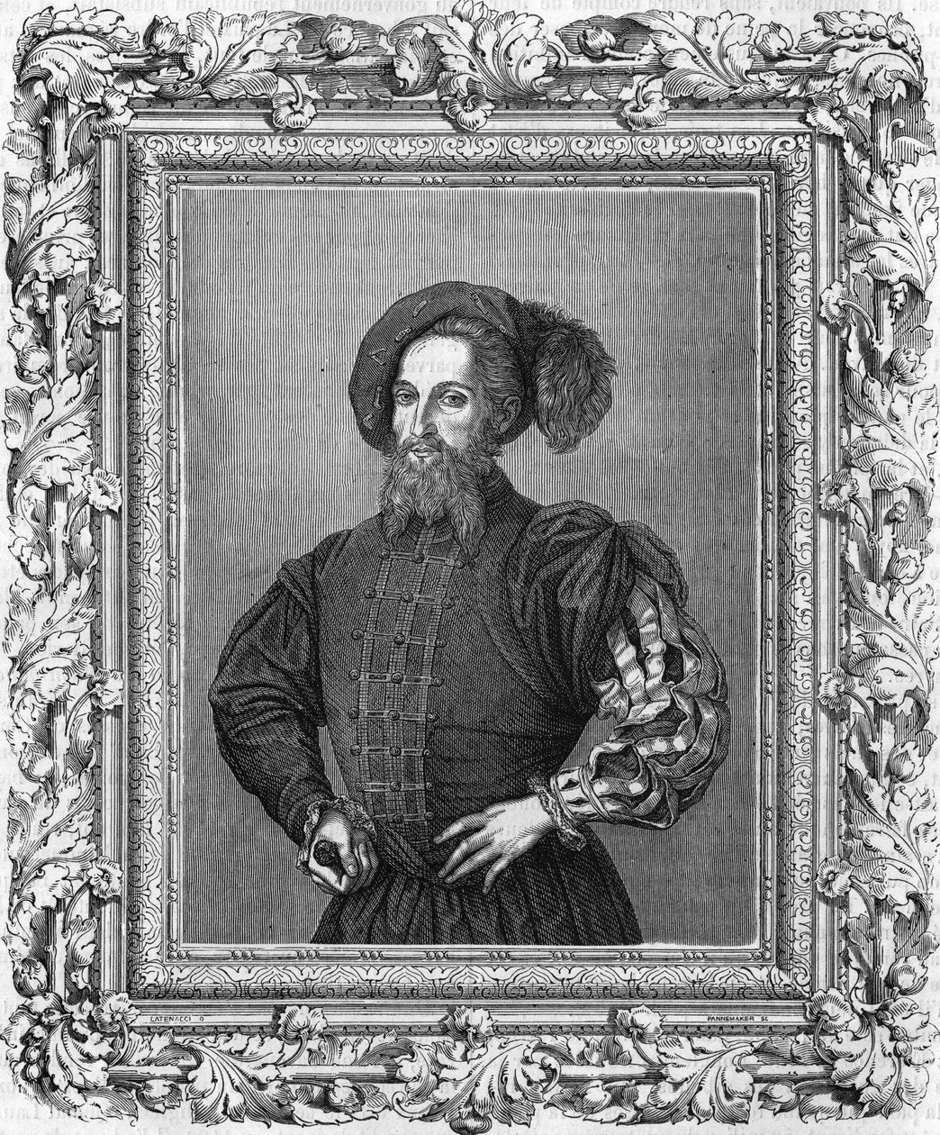 Portræt af Cesare (Cesar) Borgia (1475-1507). af Unknown artist