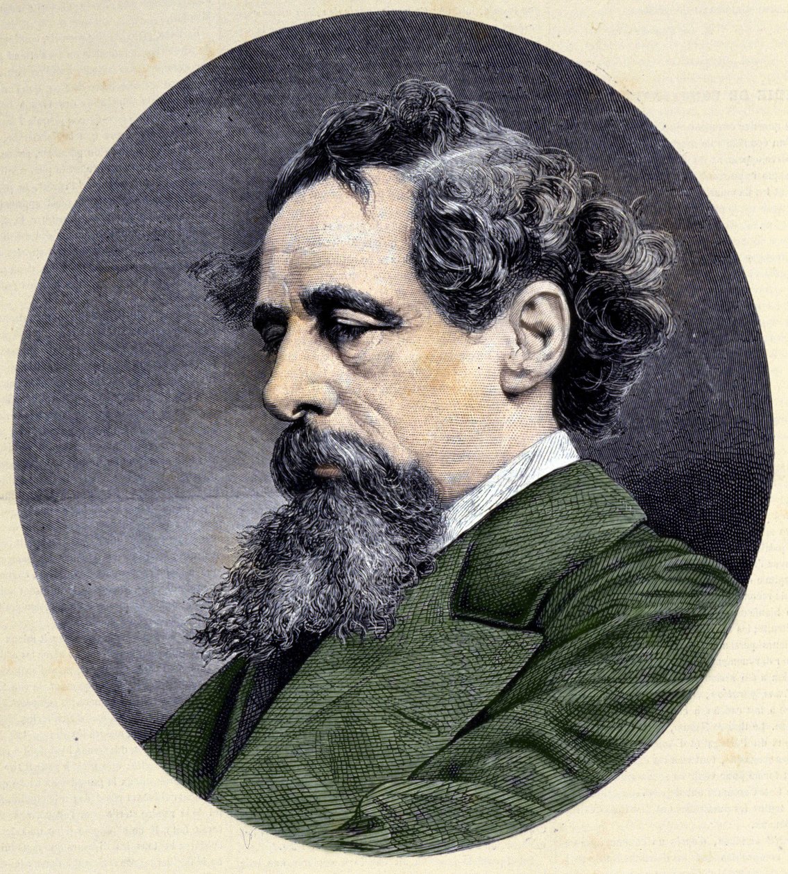 Portræt af Charles Dickens (1812-1870), engelsk forfatter. af Unknown artist