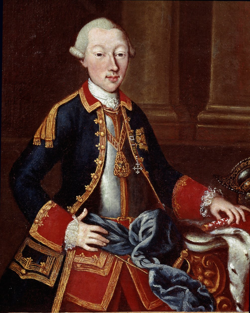 Portræt af Charles Emmanuel IV af Savoyen (Carlo Emanuele IV di Savoia eller Charles Emmanuel IV af Sardinien) (1751-1819) Anonymt maleri. Museo del Risorgimento Rom fra det 18. århundrede af Unknown artist
