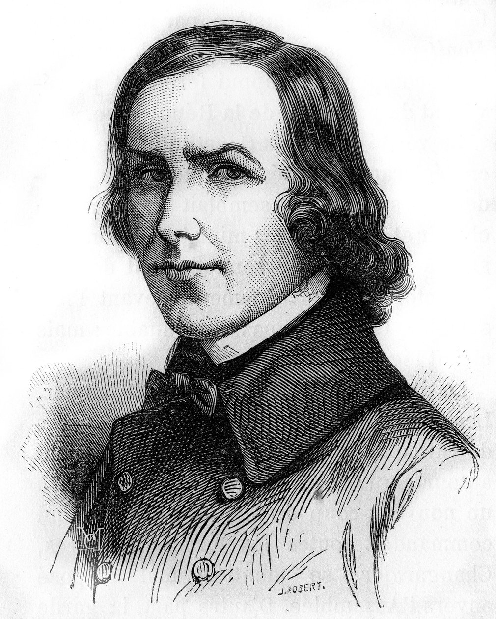 Portræt af Charles Forbes, greve af Montalembert (1810 - 1870), fransk journalist og politiker. af Unknown artist