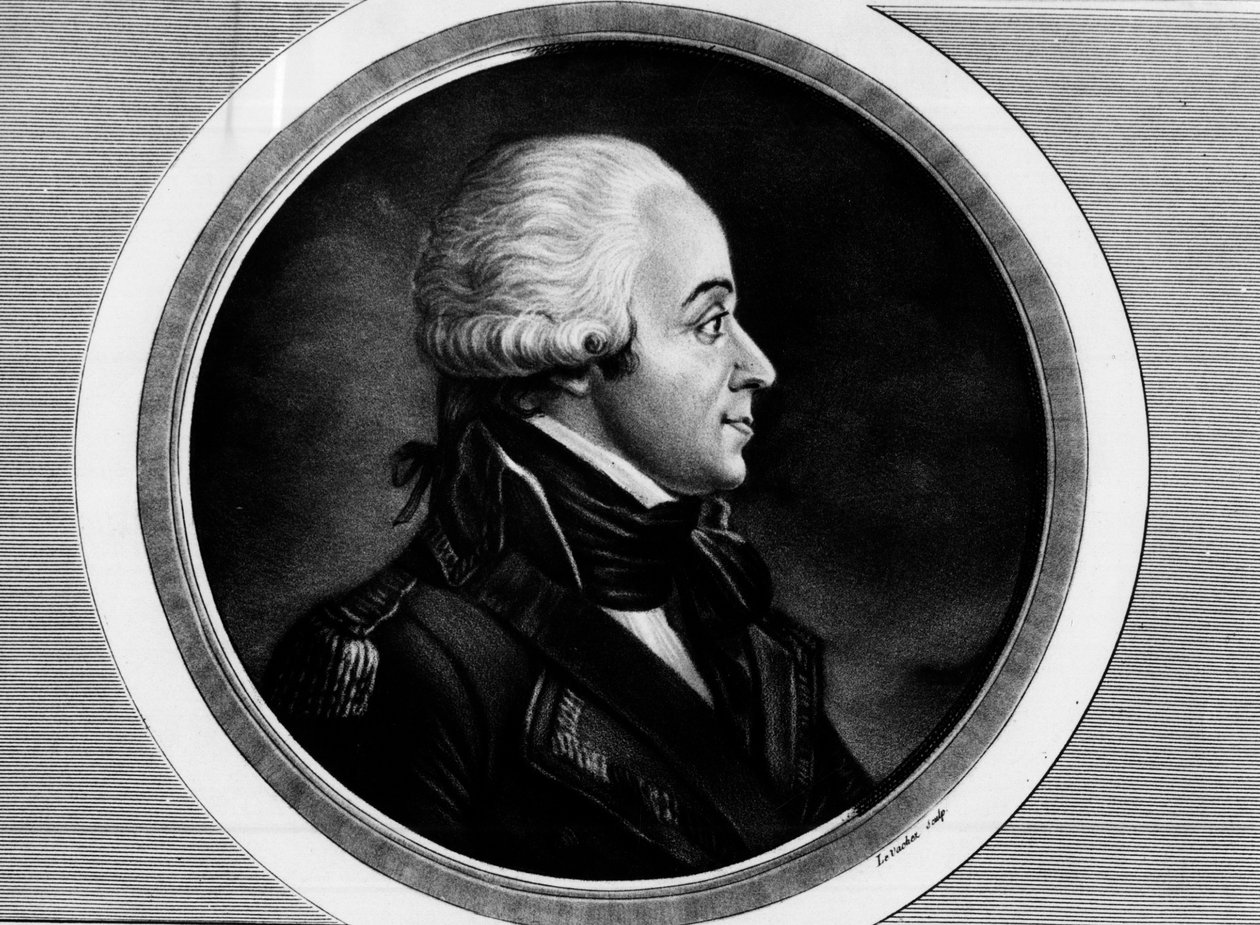 Portræt af Charles Francois Dumouriez (1739-1823), udenrigsminister. Indgravering i "" Komplet samling af historiske malerier fra den franske revolution, i tre bind.""" 1804. af Unknown artist