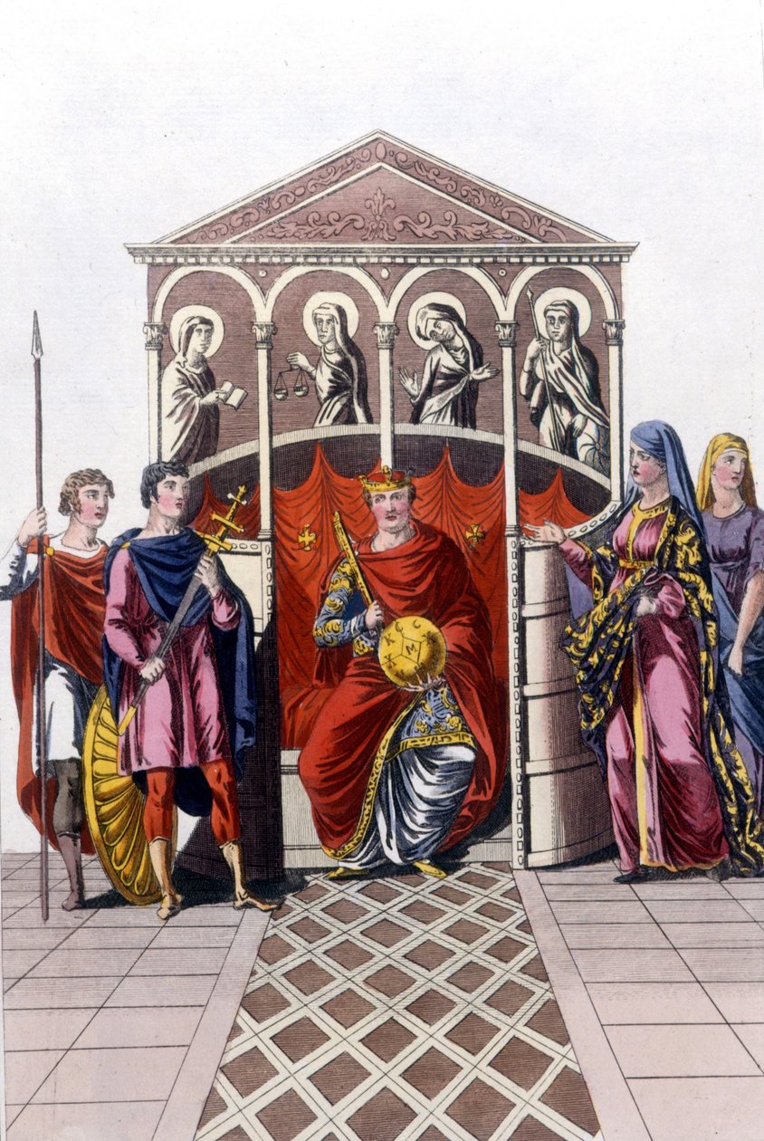 Portræt af Charles II den Skaldede (823 - 877), konge af Frankrig af Unknown artist