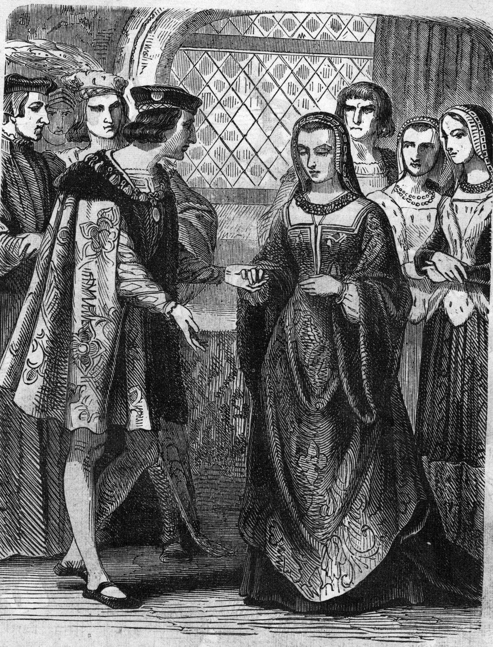 Portræt af Karl VIII (1470-1498) og Anne af Bretagne (1477-1514). af Unknown artist