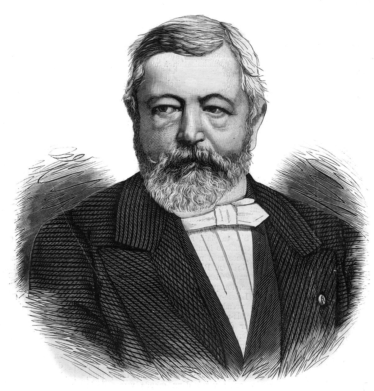 Portræt af Charles de Kerchove af Denterghem (1819-1882) belgisk ingeniør og liberal politiker af Unknown artist