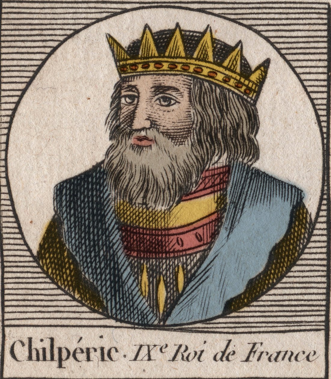 Portræt af Chilperic I af Unknown artist