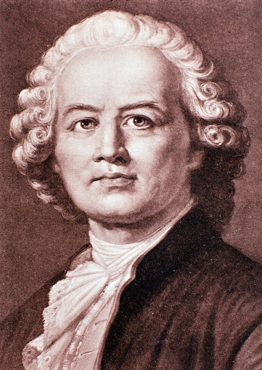 Portræt af Christoph Gluck (gravering) af Unknown artist