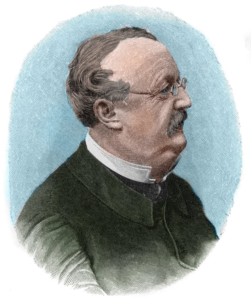 Portræt af Conrad (Konrad) Ferdinand Meyer (1825-1898) schweizisk digter og forfatter på tysk. af Unknown artist