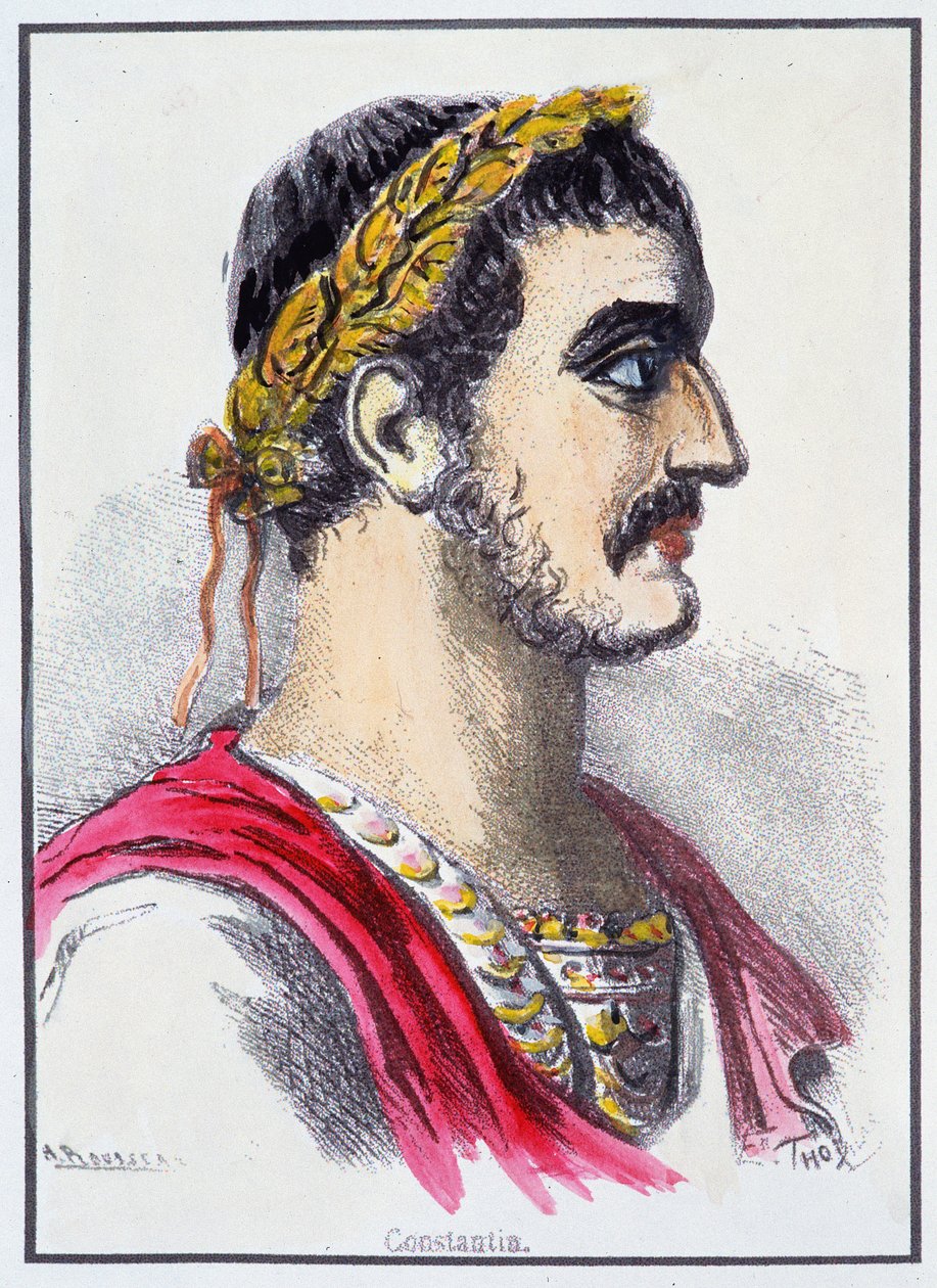 Portræt af Konstantin, romersk kejser af Unknown artist