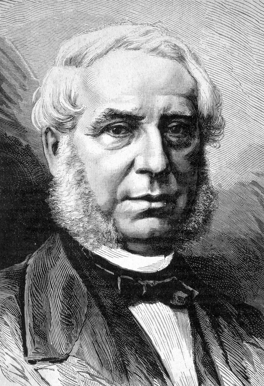 Portræt af Edouard Drouyn de Lhuys, fransk politiker (1805 - 1881) - i "" Les Contemporains"", n.d. slutningen af det 19. århundrede. af Unknown artist