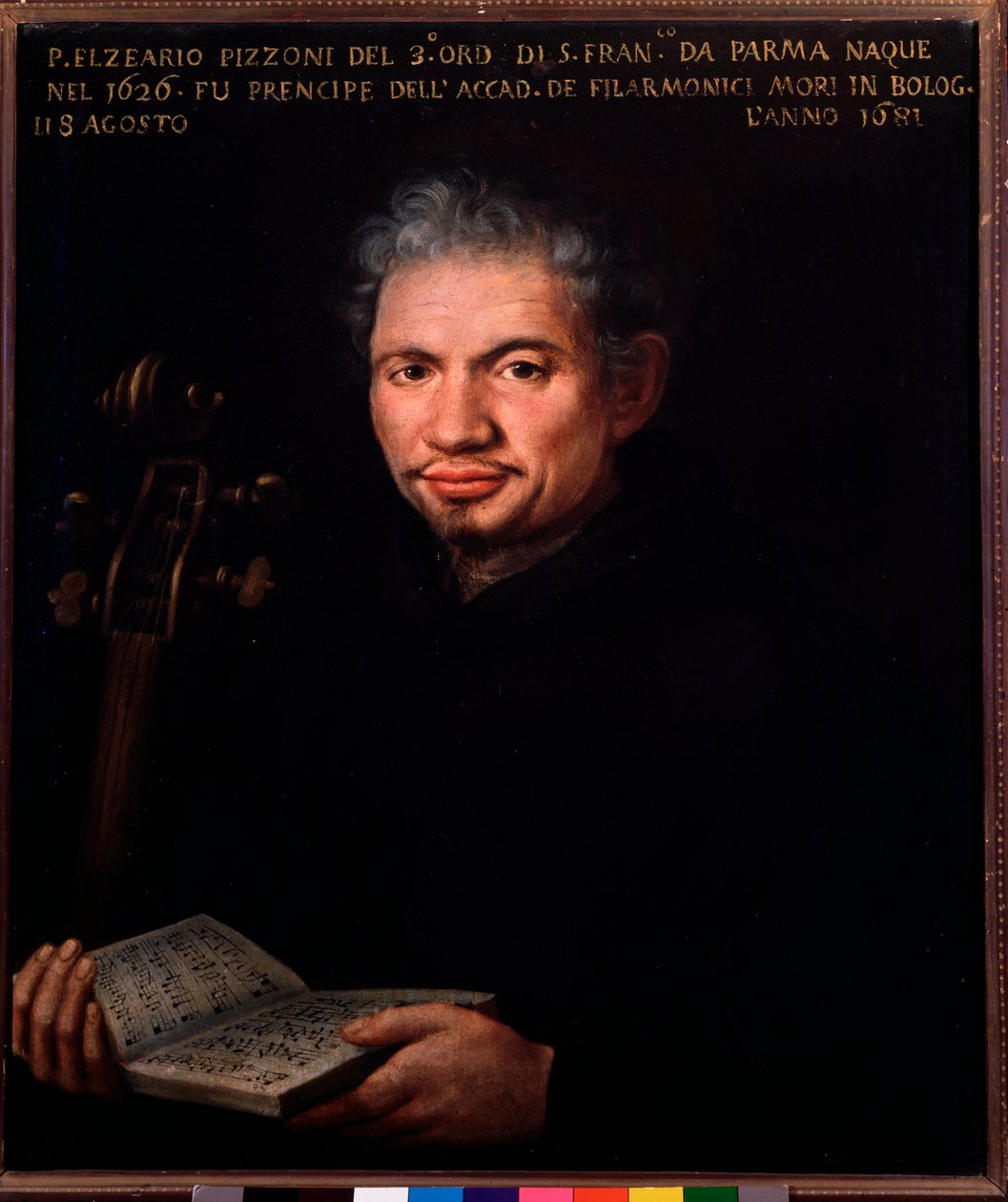 Portræt af Elzeario Pizzoni (1626-1681) italiensk komponist Anonym maleri. 1700-tallets Bologna, civico museo musicale af Unknown artist