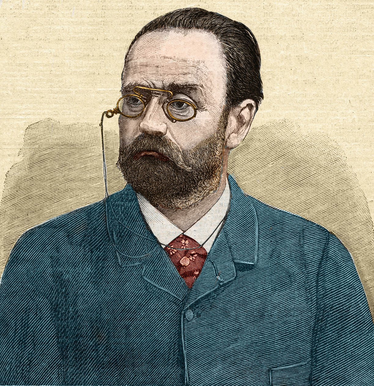 Portræt af Emile Zola (1840-1902) fransk forfatter. af Unknown artist