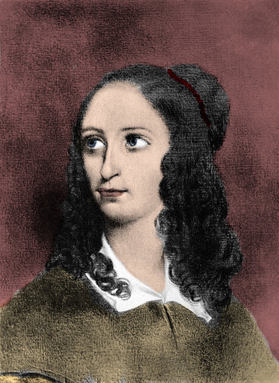 Portræt af Flora Tristan, fransk politiker (1803-1844). af Unknown artist