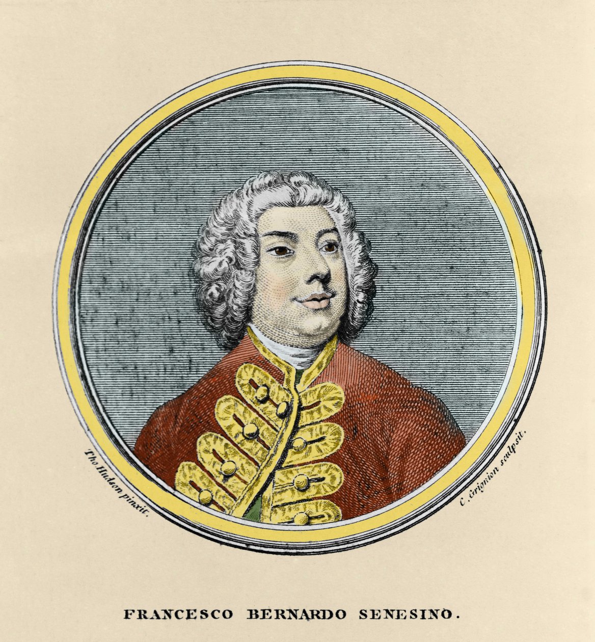 Portræt af Francesco Bernardo Senesino (1680 - 1750). af Unknown artist